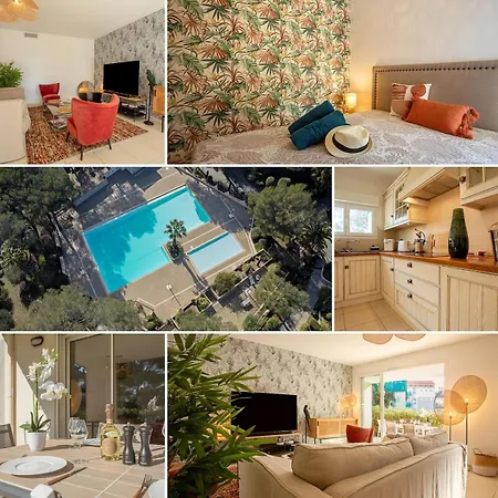 73m Carre -piscine-500 M De La Mer-parking Apartment *